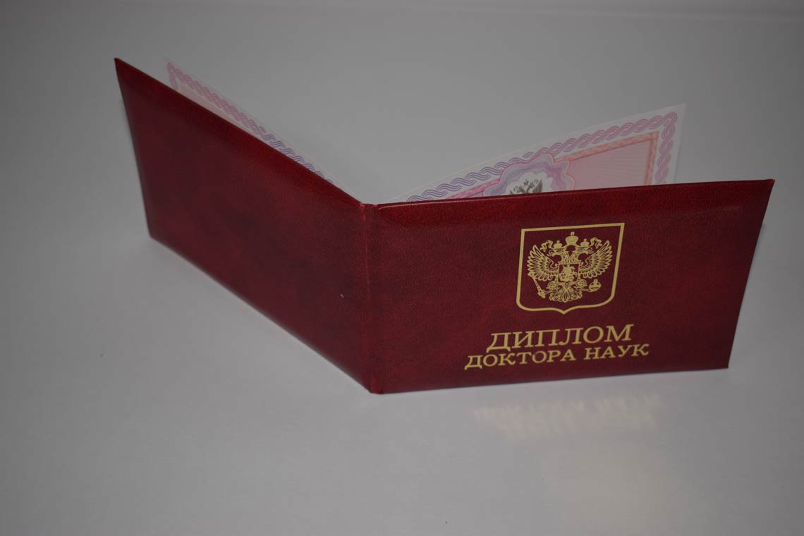 Диплом Доктора Наук 2013-2025 в Барнауле корка