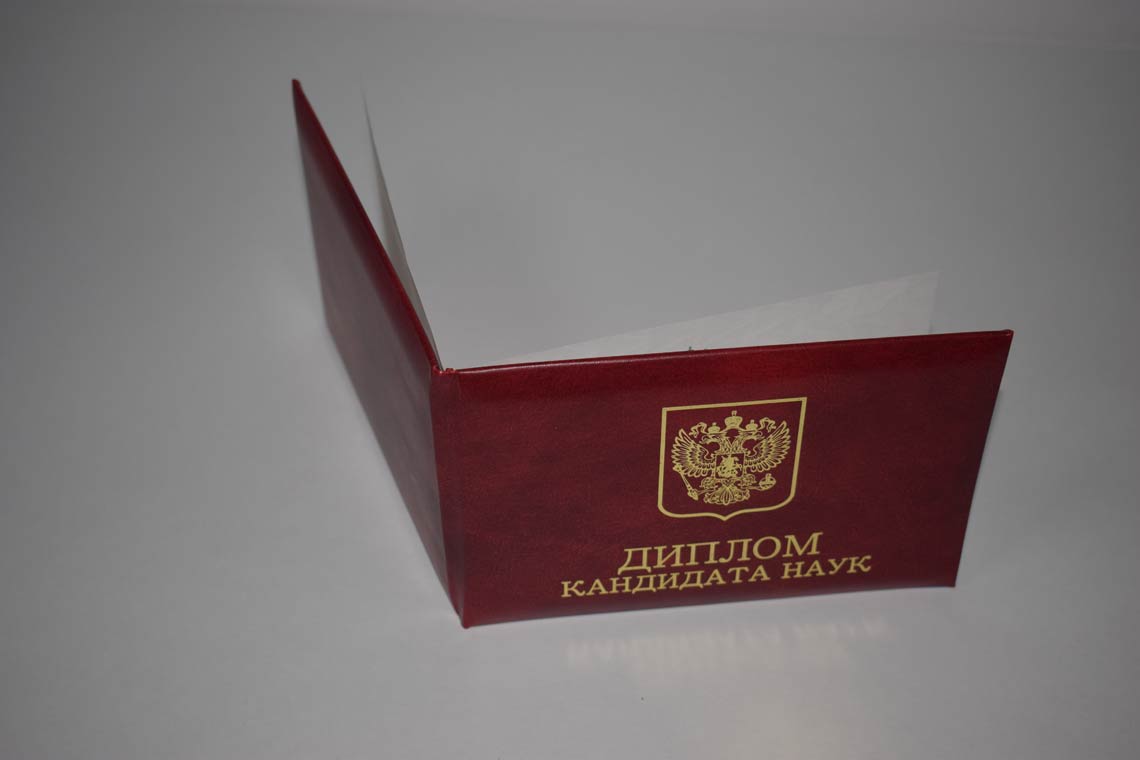 Диплом Кандидата Наук 2001-2012 в Барнауле корка