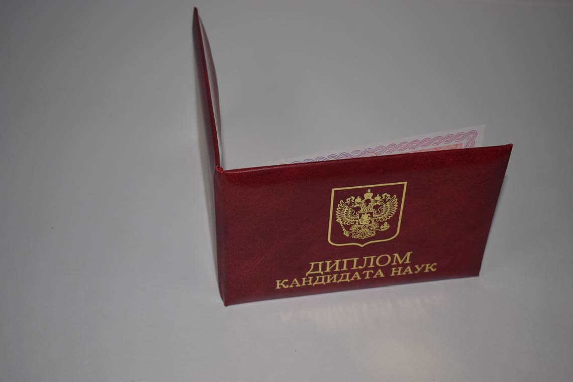 Диплом Кандидата Наук 2013-2016 в Барнауле корка